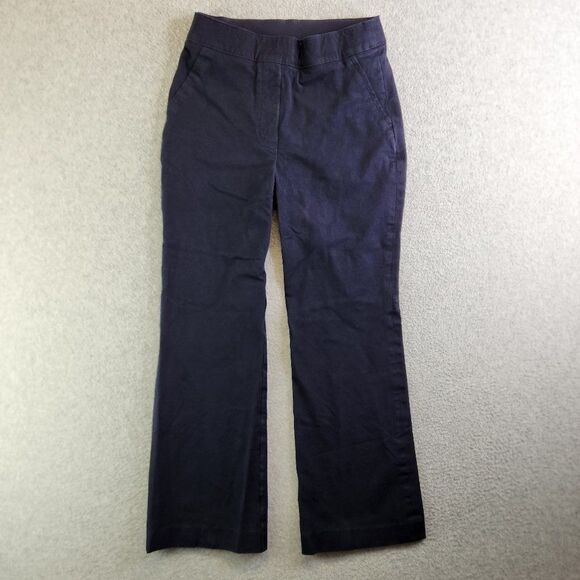 Spanx On the Go Kick Flare Pant Womens Extra Small Blue Cropped Slimming Pull On - Picture 1 of 15